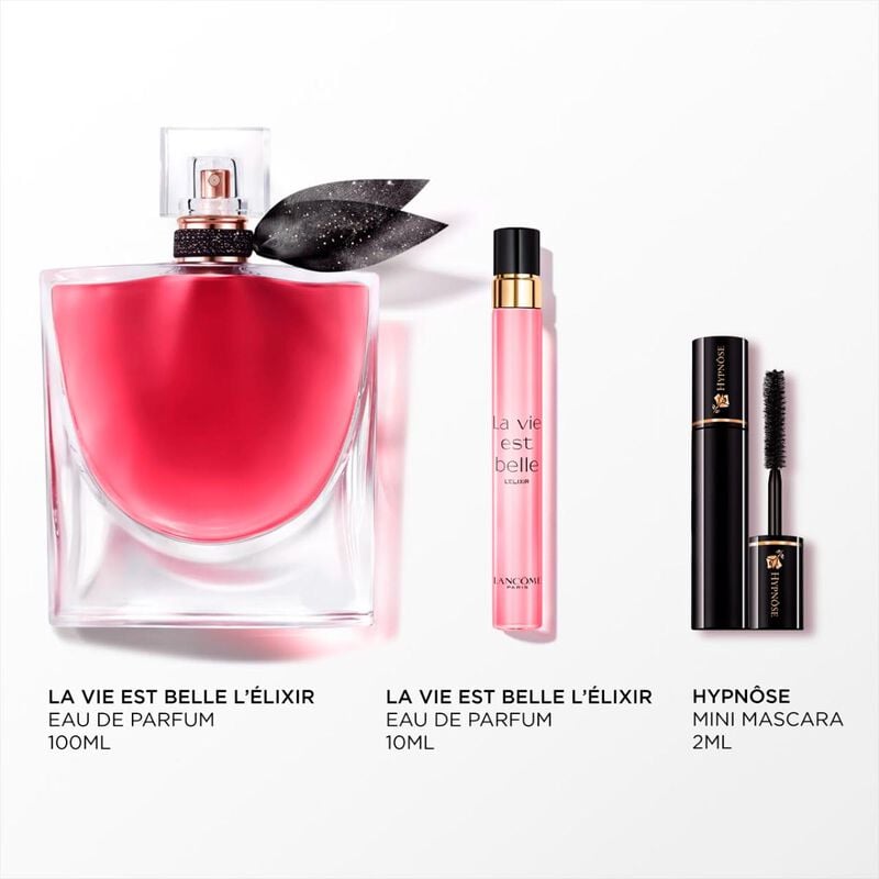 lancome la vie est belle l’elixir edp 100ml + la vie est belle l’elixir edp 10ml + hypnose mini mascara 2ml