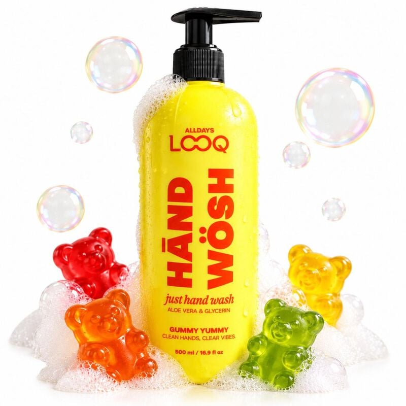 looq hand wosh gummy yummy hand wash 500ml