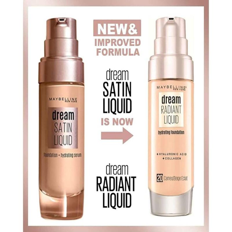 Dream Satin Liquid Foundation 20 Cameo maybelline new york dream satin liquid foundation 20 cameo