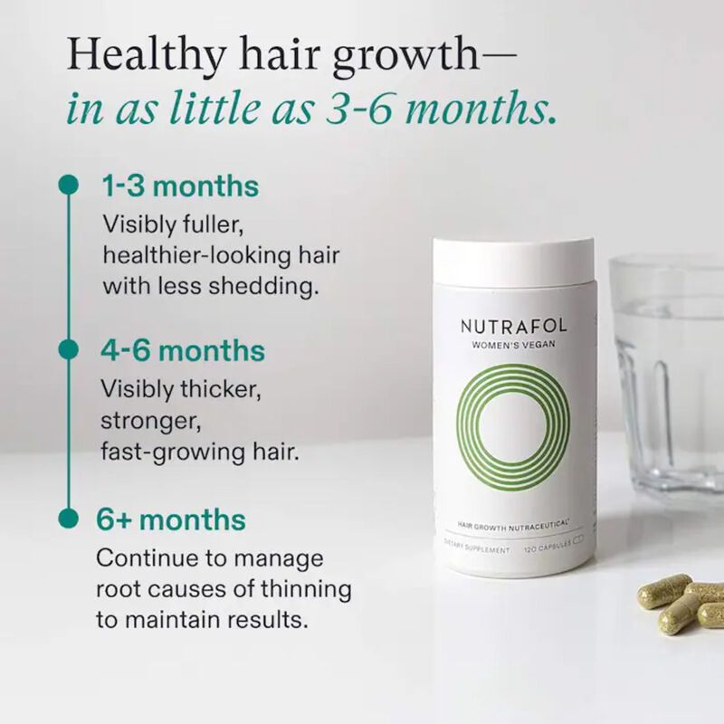 nutrafol vegan hair growth nutraceutical 120 capsules