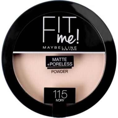 faces fit me matte and poreless powder 115 ivory