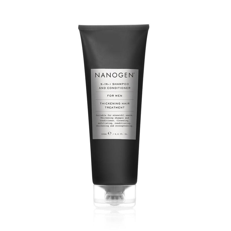 Men 5IN1 Exfoliating Shampoo & Conditioner 240ml nanogen men 5in1 exfoliating shampoo & conditioner 240ml