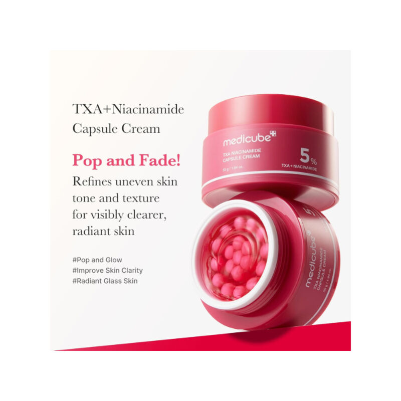 medicube كريم متطور بكبسولات النياسيناميد والترانكساميك لتفتيح البقع.
