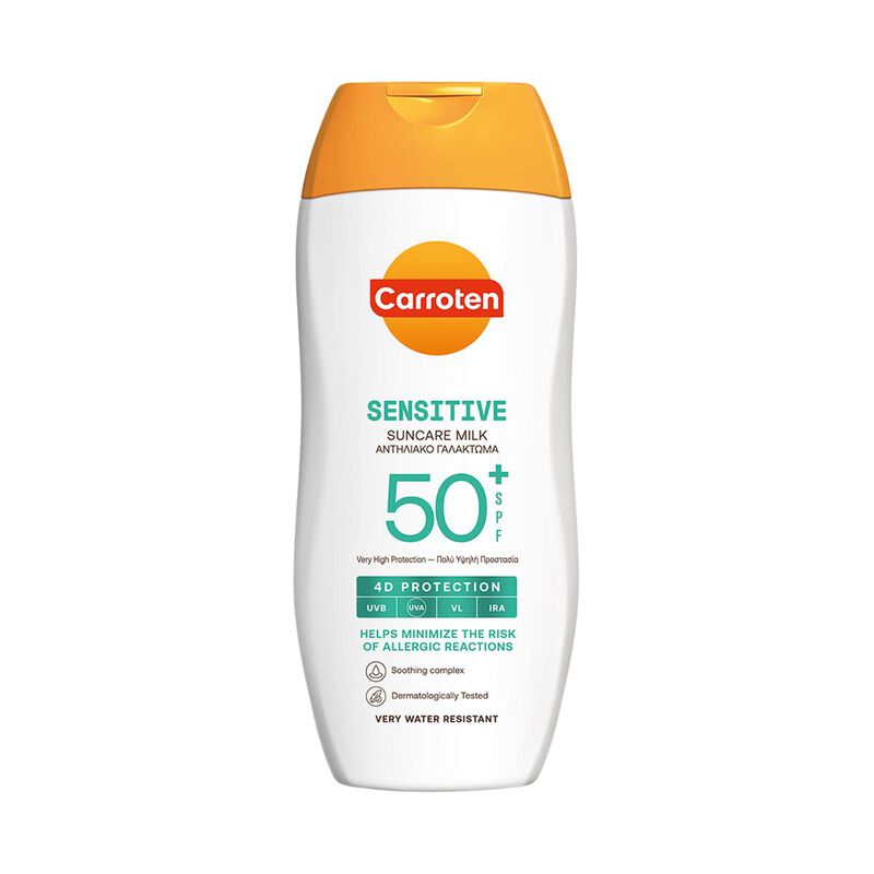 carroten كاروتين سنسيتف حليب شمسية spf 50+  200 مل