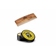 faces shape   nourish beard bundle  beard balm   wooden comb