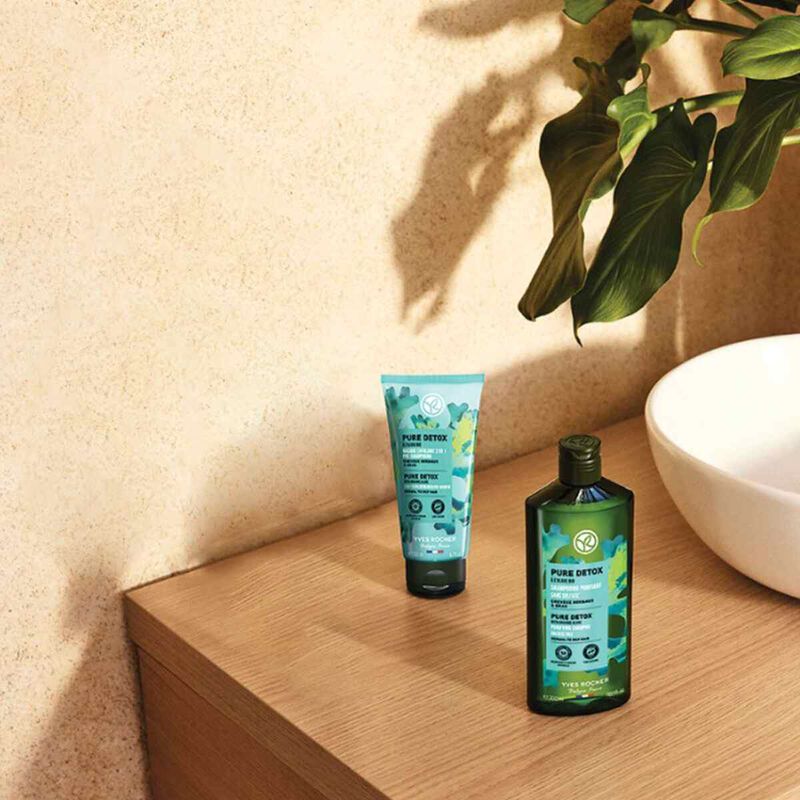 yves rocher refresh purifying shampoo, sulphatefree for normal to oily hair