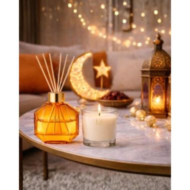 faces ramadan bundle oud noir  diffuser 100 ml   candle 220 g