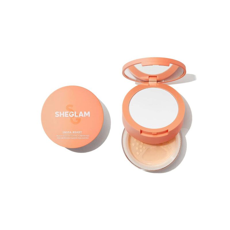sheglam sheglam instaready face & under eye setting powder duo natural linen