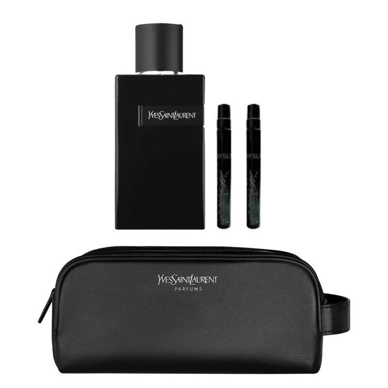 yves saint laurent y le parfum +  20ml myslf travel size + black travel pouch