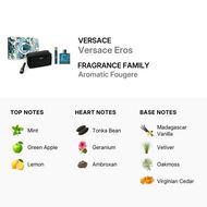 Men's Eros EDT 100ML+TRAVEL SPRAY 10ML + GWP faces men s eros edt 100ml travel spray 10ml gwp