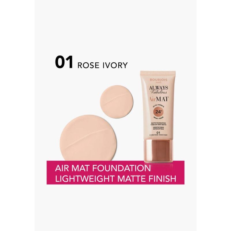 بورجوا كريم أساس كريمي مطفي 30مل عاج وردي