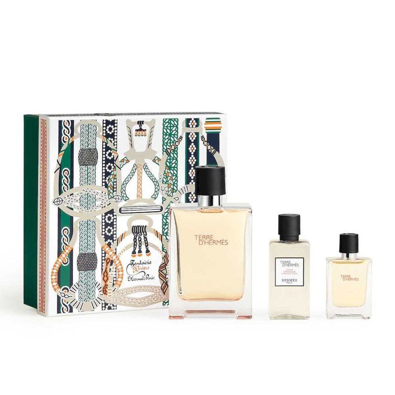 hermes feh23 set  terre d'hermes eau de toilette (100ml) + (12,5ml) + after shave lotion (40ml)