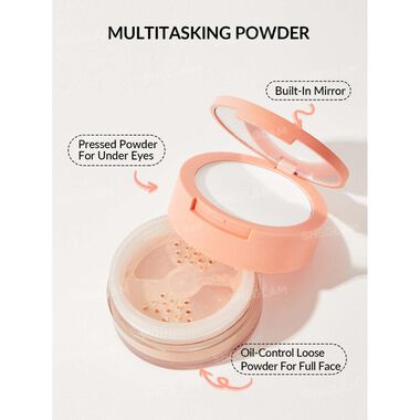 faces sheglam insta ready face   under eye setting powder duo natural linen