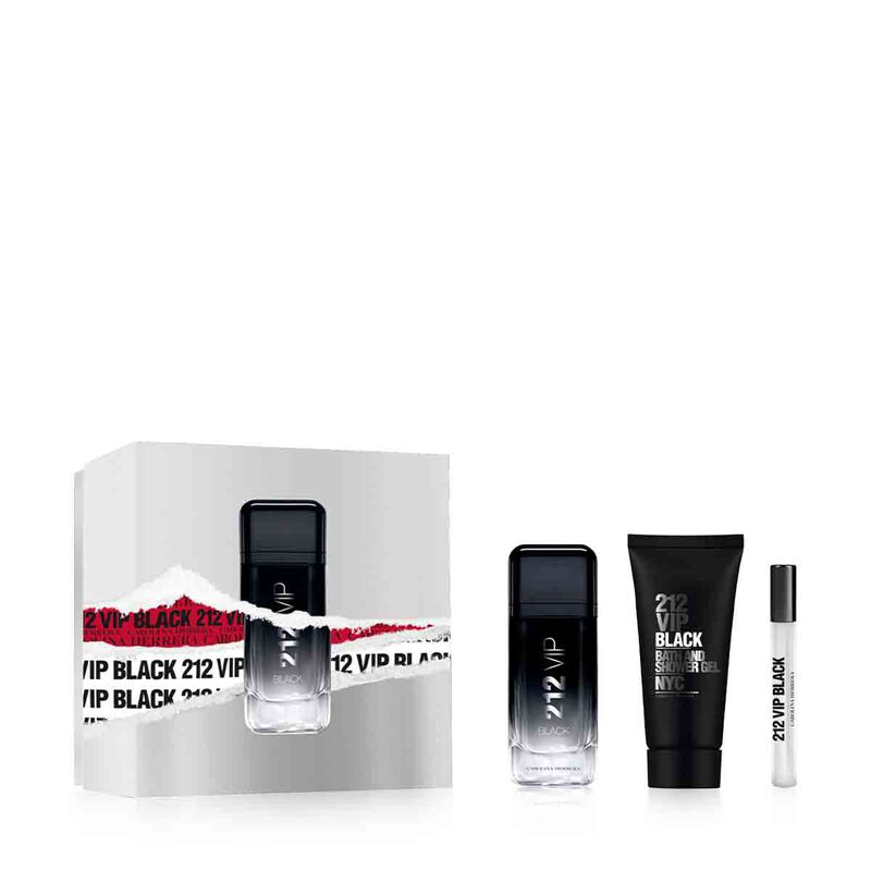 carolina herrera 213 vip black gift set for men