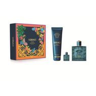 faces فيرساتشي إيروس بور أوم بارفان 100 مل   جل استحمام منعش 150 مل   عطر مصغر بارفان 5 مل
