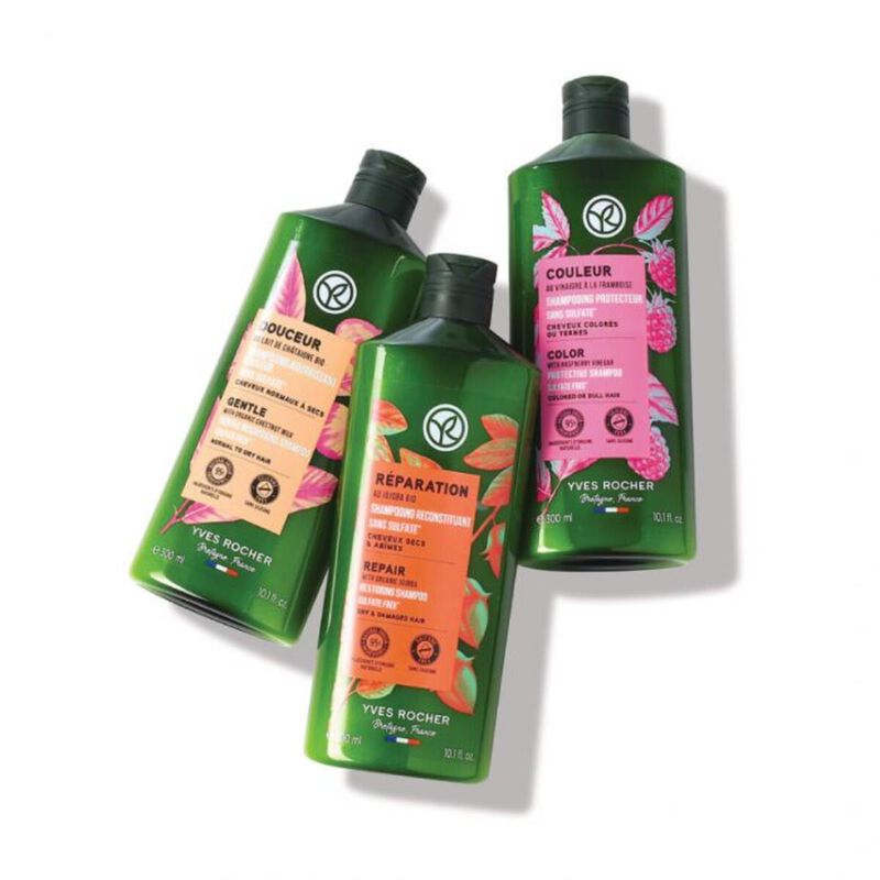 yves rocher repair shampoo with organic jojobasulfate free