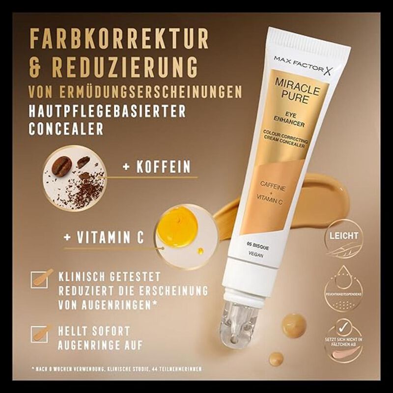 max factor max factor miracle pure concealer  peach 03, 10ml