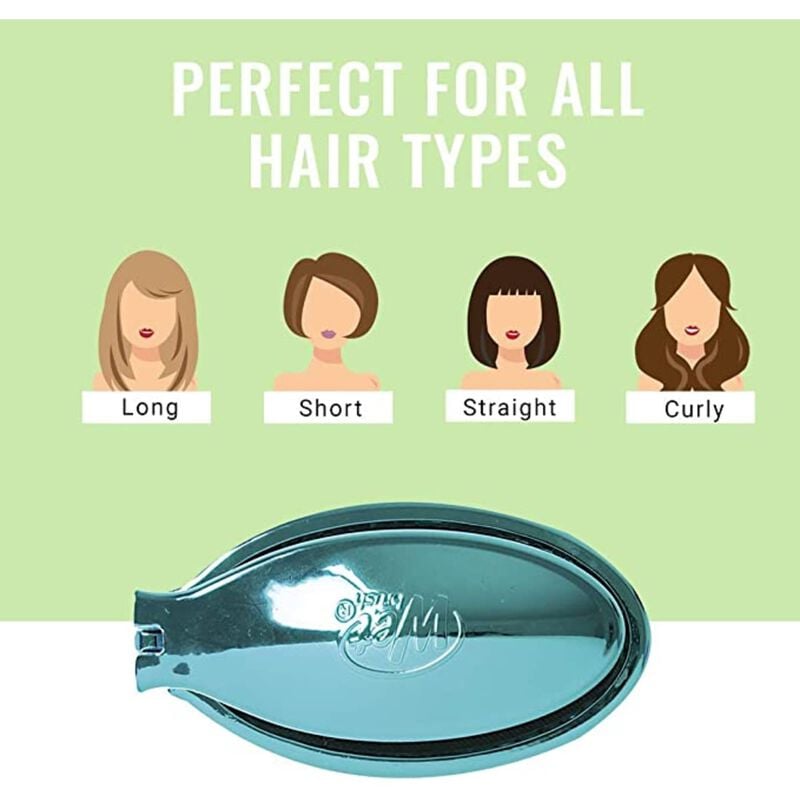 Pop and Go Detangler Hair Brush- Teal wet brush pop and go detangler hair brush teal