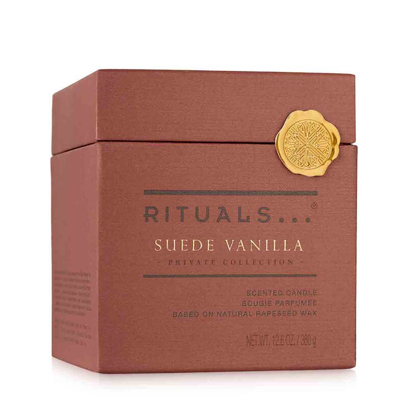 rituals suede vanilla scented candle