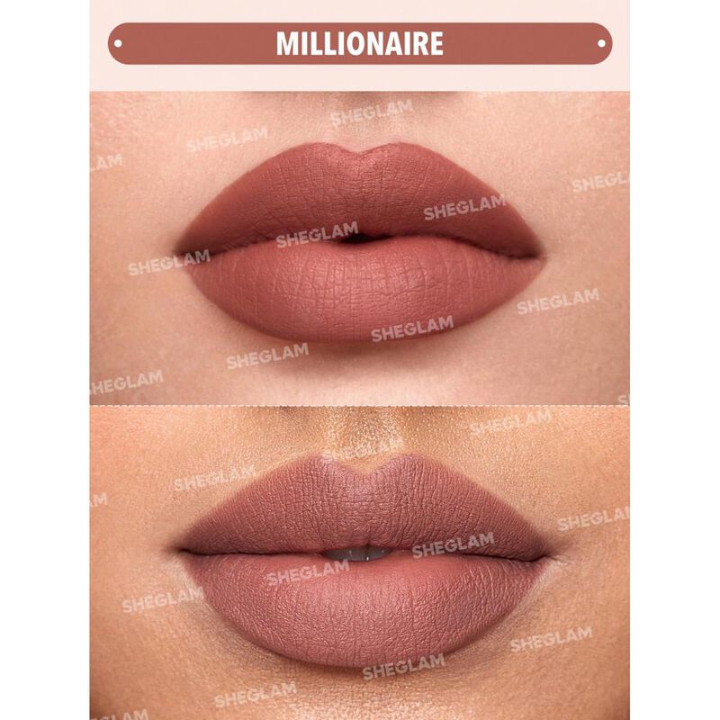 sheglam sheglam matte allure liquid lipstick millionaire