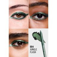 Thrill Seeker Shimmer Shock Multi-Chrome Gel Eyeliner - 004 Jungle Flash faces thrill seeker shimmer shock multi chrome gel eyeliner 004 jungle flash