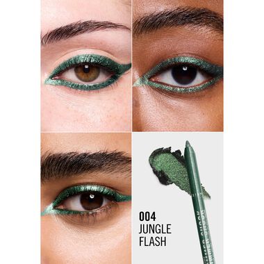 Thrill Seeker Shimmer Shock Multi-Chrome Gel Eyeliner - 004 Jungle Flash faces thrill seeker shimmer shock multi chrome gel eyeliner 004 jungle flash