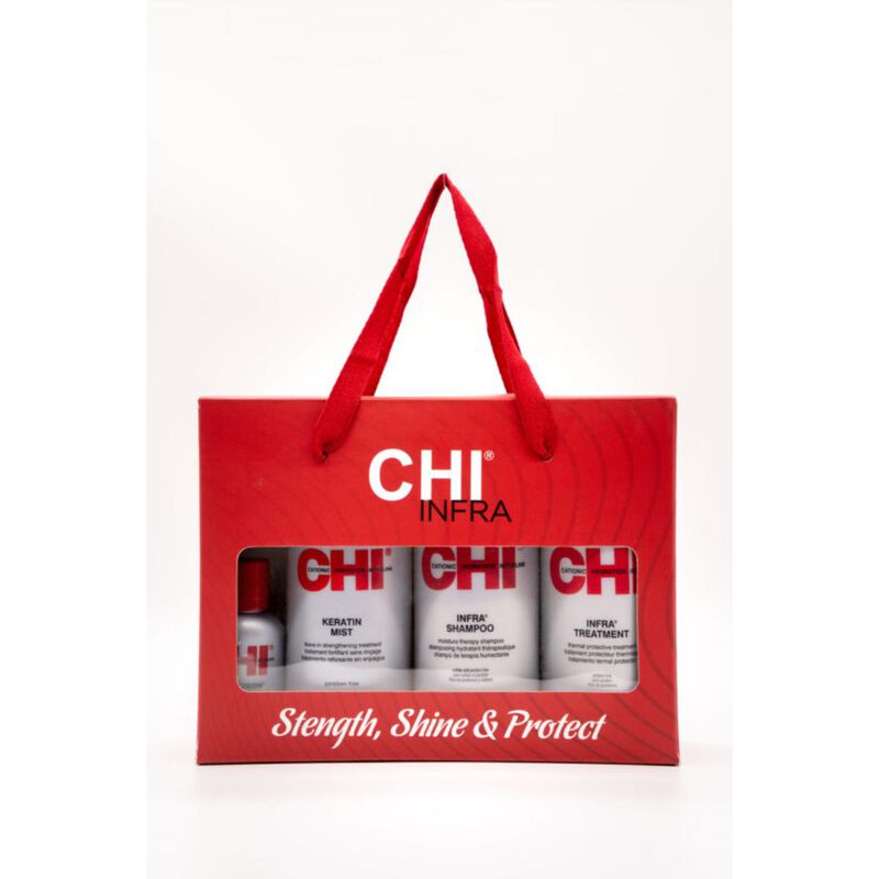 chi kit infra ( shampoo  treatment  keratin mist  silk in 59 ml . )