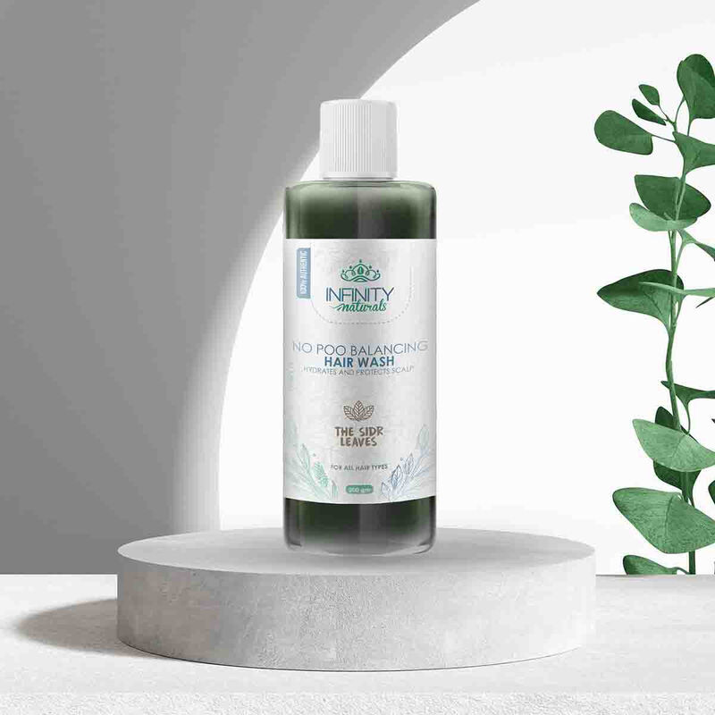 infinity natural infinity naturals no poo  balancing hair wash sider leaves