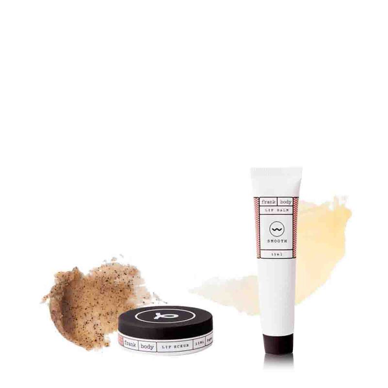 Lip Scrub & Lip Balm Set frank body lip scrub & lip balm set