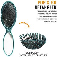 faces pop and go detangler hair brush teal