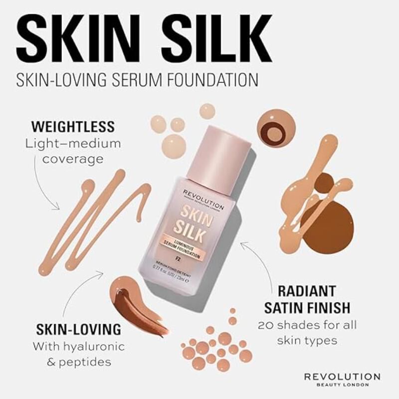 revolution skin silk serum foundation f2nc