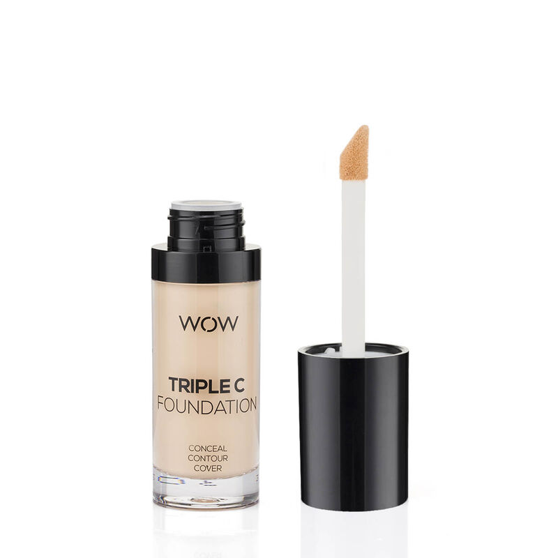 wow beauty triple c foundation &ndash; conceal, contour, cover