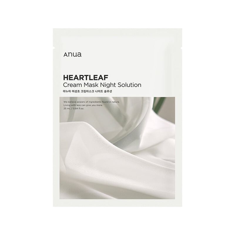 anua heartleaf cream mask night solution