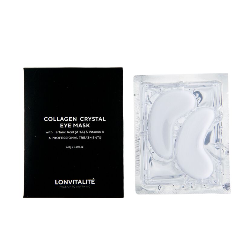 لنفيتلايت c8 crystal collagen eye masks brighten, hydrate & refresh