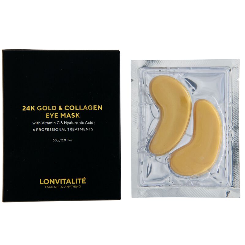 لنفيتلايت 24k gold & collagen eye mask luxurious hydration & radiance