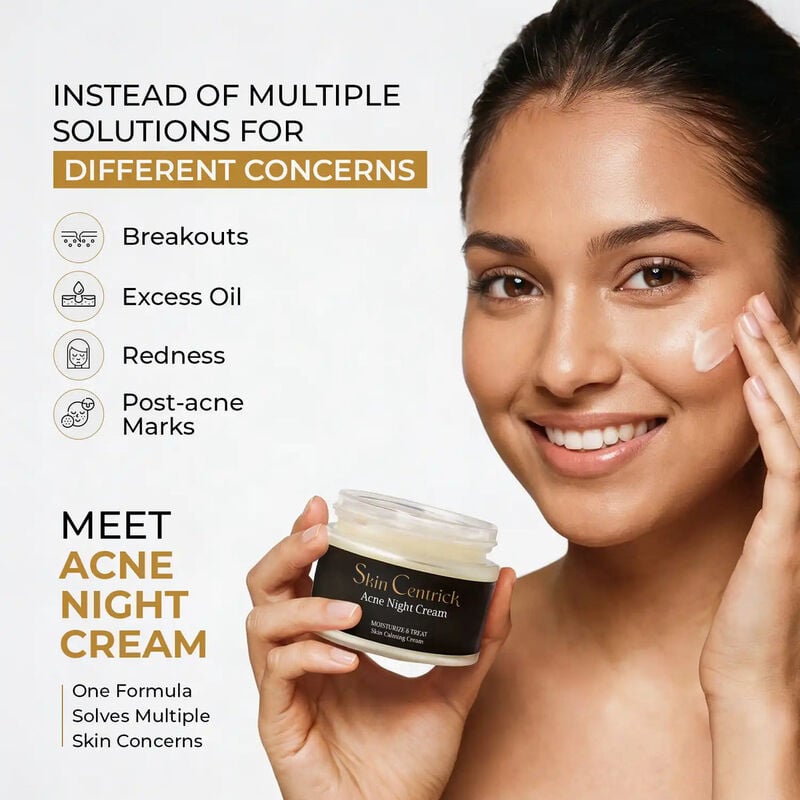 skin centrick كريم ليلي للبشرة المعرضة للحبوب بحمض الساليسيليك 1%