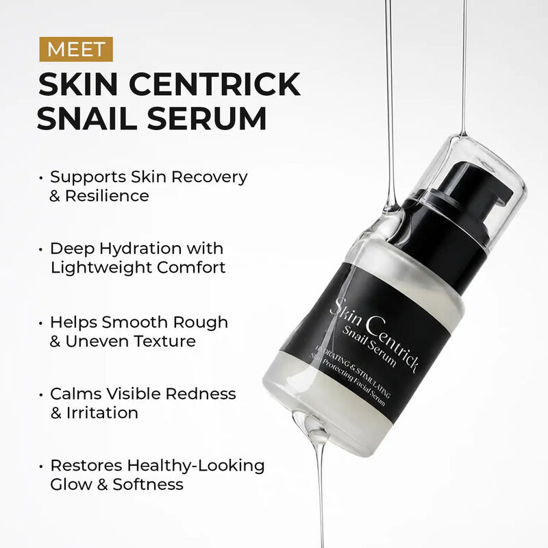 skin centrick سيروم موسين الحلزون للوجه بحمض الهيالورونيك