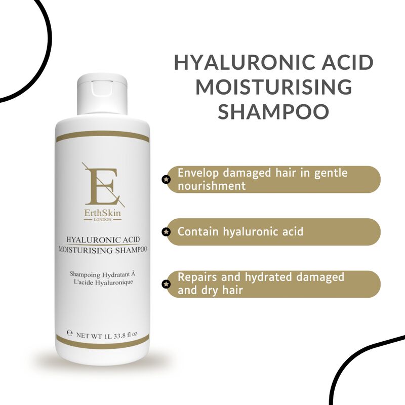 إرث سكين لندن hyaluronic acid moisturising shampoo 1l