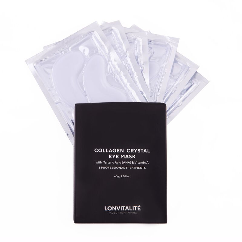 لنفيتلايت c8 crystal collagen eye masks brighten, hydrate & refresh