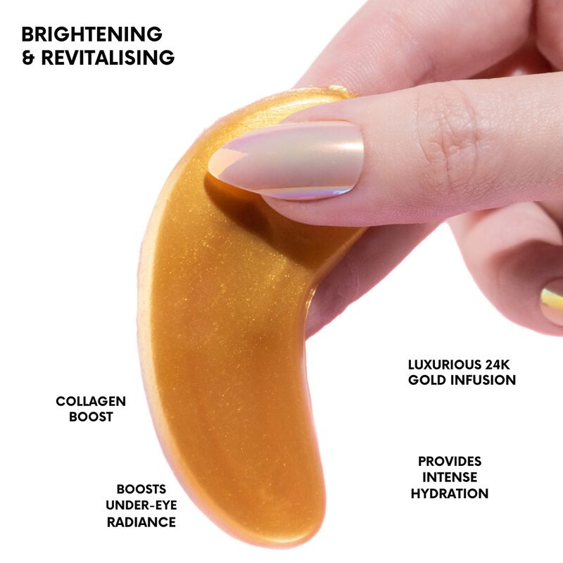 لنفيتلايت 24k gold & collagen eye mask luxurious hydration & radiance