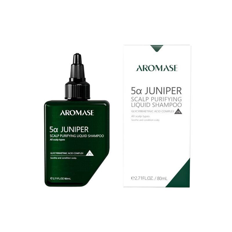 aromase 5&alpha; juniper scalp purifying liquid shampoo