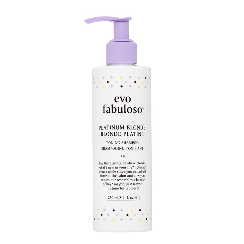 evo fabuloso platinum blonde toning shampoo