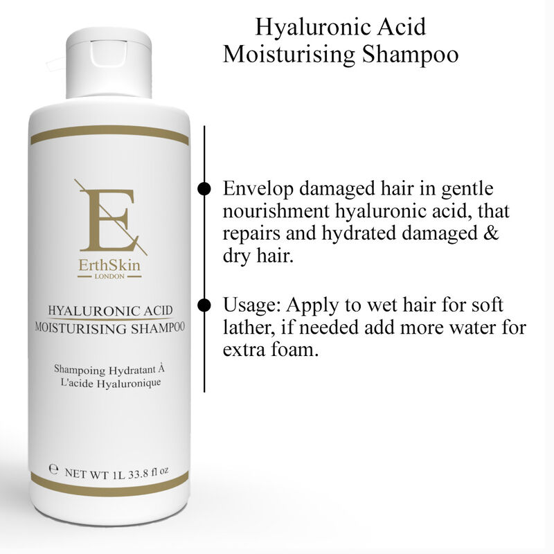 إرث سكين لندن hyaluronic acid moisturising shampoo 1l