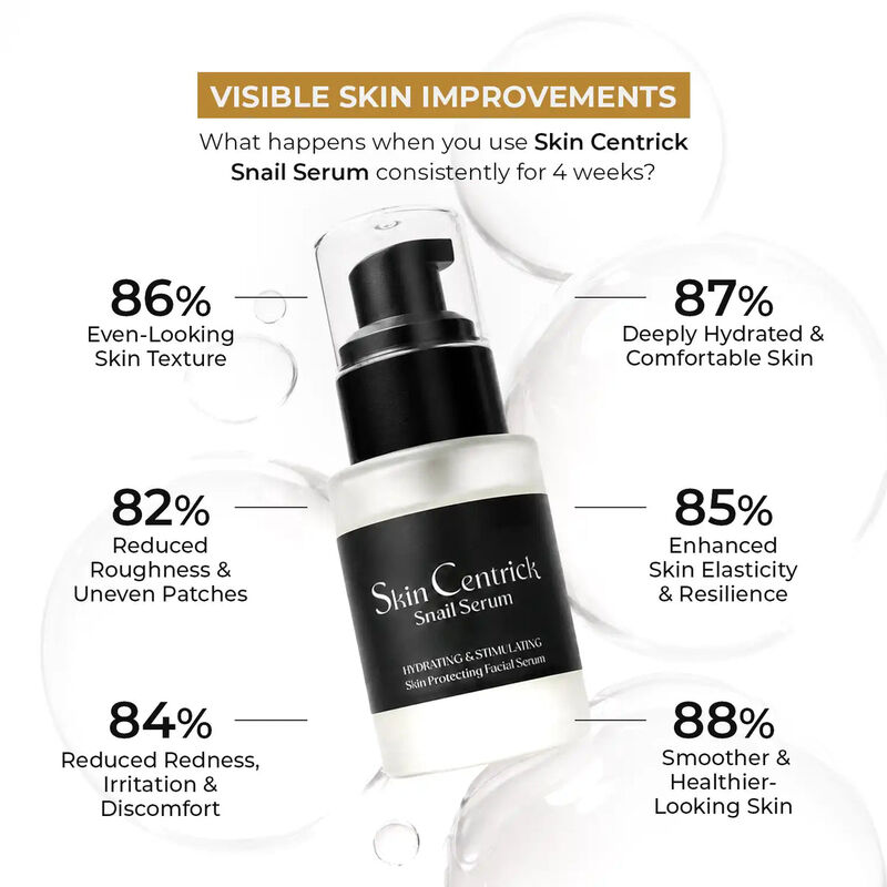 skin centrick سيروم موسين الحلزون للوجه بحمض الهيالورونيك