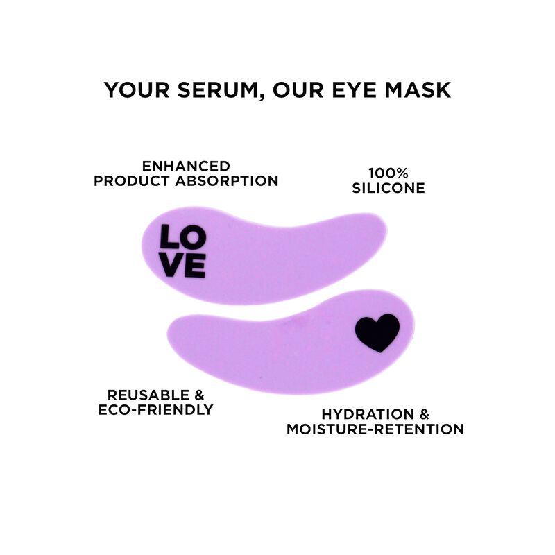 لنفيتلايت forever reusable eye masks sustainable hydration & radiance